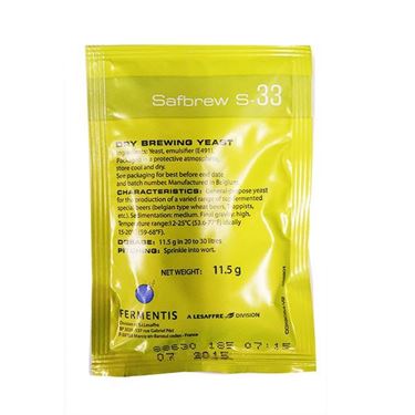 Picture of Safbrew S-33 General Yeast 11.5g