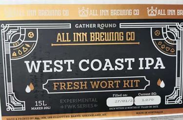 Picture of All-Inn Fresh Wort Kit - West Coast IPA Kit