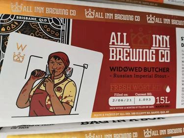 Picture of All-Inn Fresh Wort Kit -Widowed Imperial Stout Kit