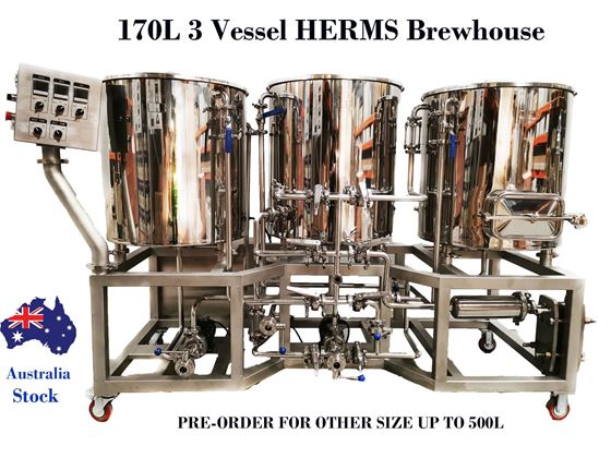 Picture of 170L 3 Vessels HERMS Brewing system