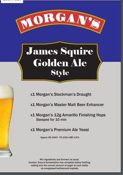 Picture of Morgans Recipe Kit - James Squire Golden Ale