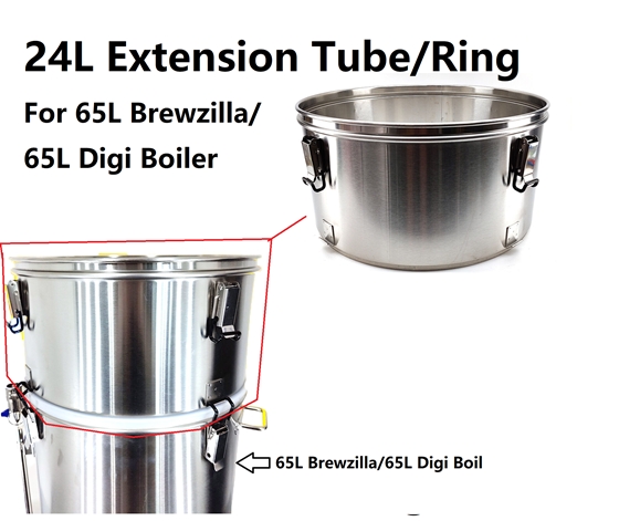 Picture of 24L Extension Tube/Ring Kit for 65L Digiboil/Brewzilla