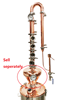 Picture of 65L Copper 3" x 4 Plate Colume Modular Micro Distillery - Free Power station