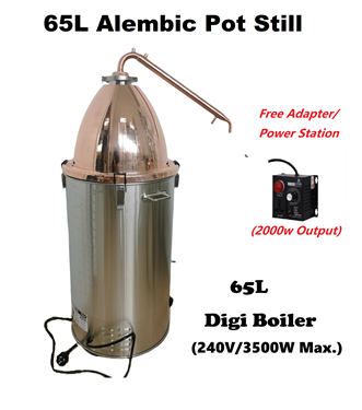Picture of 65L Alembic Copper Pot Still Kit - NEW ARRIVAL