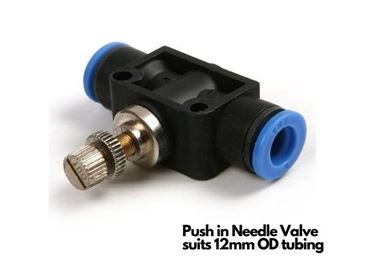 Picture of 12mm Push In Fitting Needle Valve