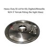 Picture of Heavy-duty Stainless Steel Lid for 65L Digi boiler with 3" ferrule No Sight glass