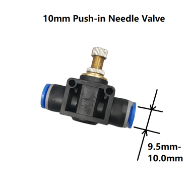 Picture of 10mm Push In Fitting Needle Valve