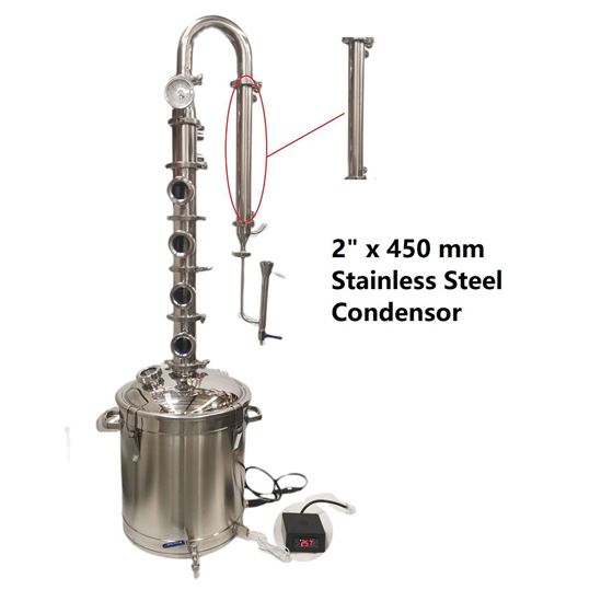 Picture of 2" x 450mm Stainless Steel Condensor