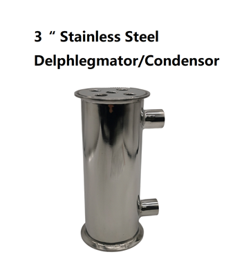Picture of 3" x 200mm Stainless Steel Condensor/Dephlegmator