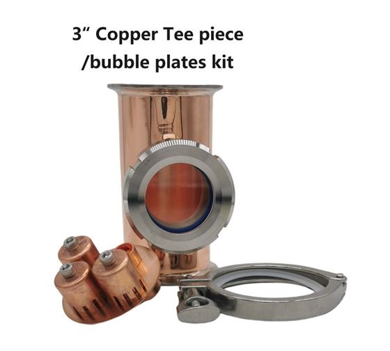 Picture of 3 Inch Copper Tee Piece /bubble plate Set