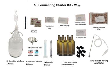 Picture of New 5L Brewing Fermenting Starter Kit - Wine