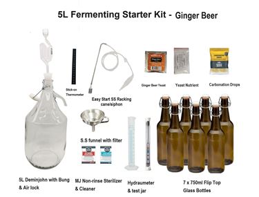 Picture of 5L Brewing Fermenting Starter Kit - Ginger Beer