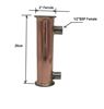 Picture of 2" x 200mm Copperl Condensor/Dephlegmator