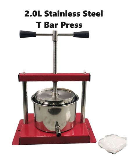 Picture of 2.0 L T Bar Stainless Steel Press