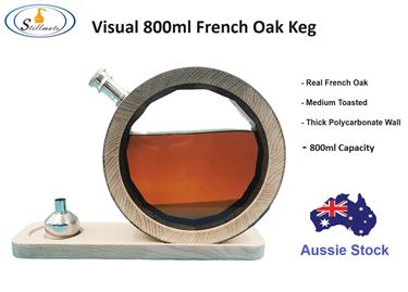 Picture of Visible 800ml French Oak keg