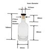 Picture of 200Ml Flint OSLO Glass Spirits Bottle with Cork and shrinkage film